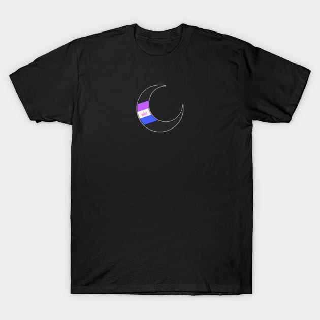 Drag Pride Crescent Moon T-Shirt by Curse Me Not